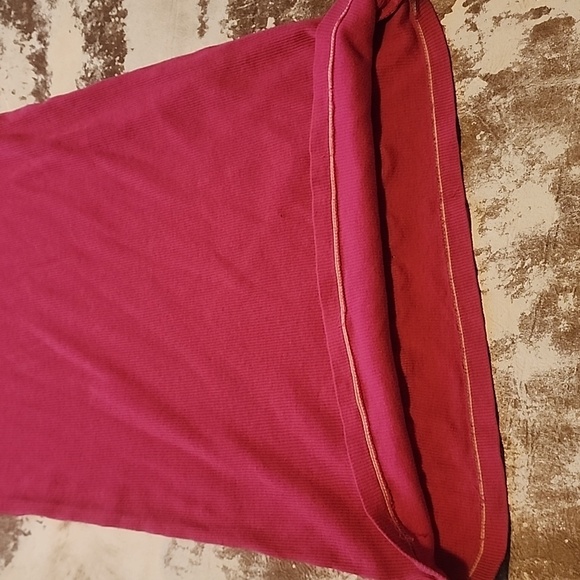 Pink VS I Only Sleep In Pink Ribbed Racerback Tank Top. Size: S - Picture 7 of 8